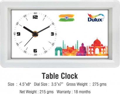 Table Clock-Dulux