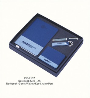 Wallet + Note Book + Keychain + Pen set
