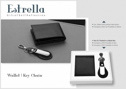 Wallet and Keychain Set-Plus Black
