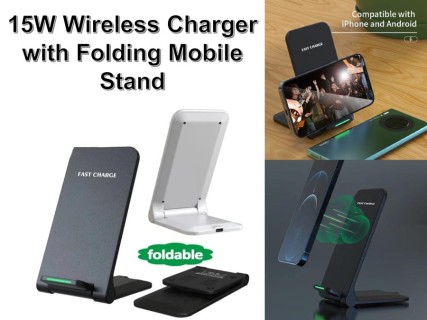 Wireless Charger with Mobile Stand